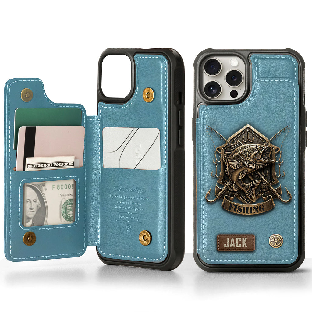 Fishing For Life - Personalized Fishing Wallet Phone Case