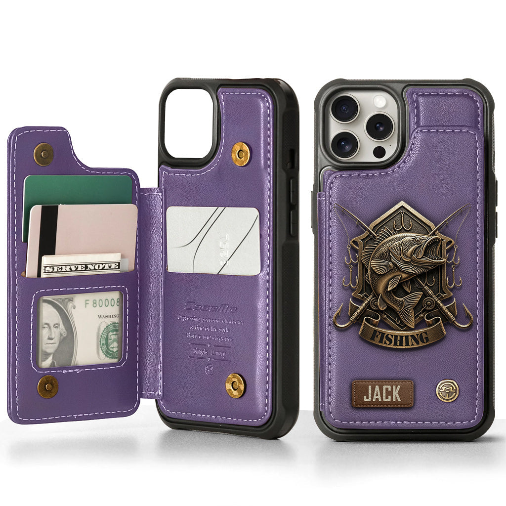 Fishing For Life - Personalized Fishing Wallet Phone Case