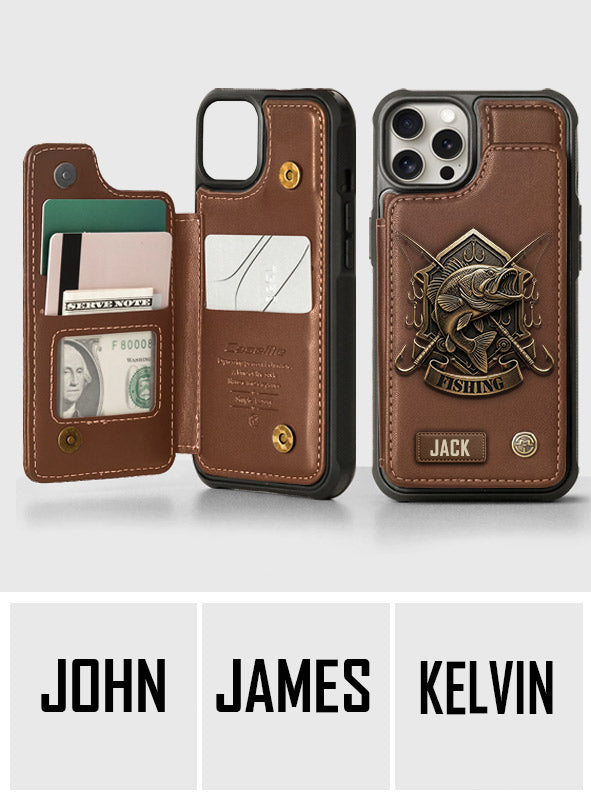 Fishing For Life - Personalized Fishing Wallet Phone Case