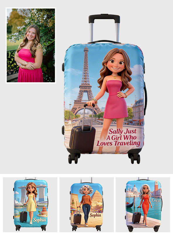 Any Photo Adventure Awaits - Personalized Travelling Luggage Cover