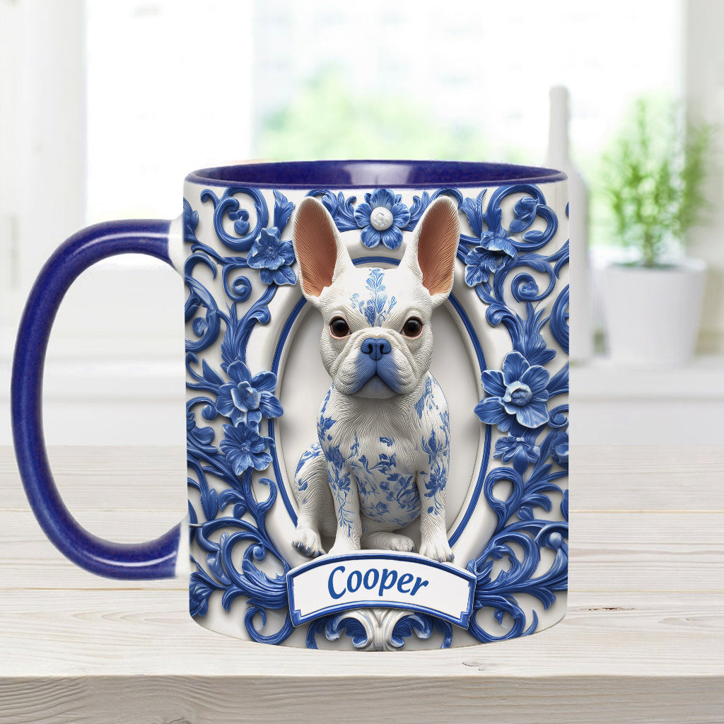 Cute French Bulldog - Personalized Dog Accent Mug