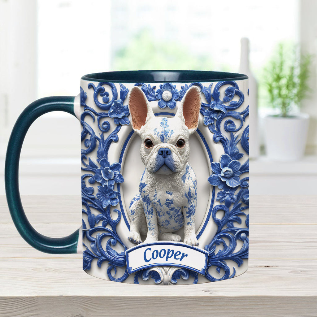 Cute French Bulldog - Personalized Dog Accent Mug