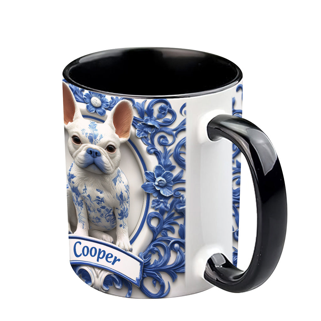 Cute French Bulldog - Personalized Dog Accent Mug