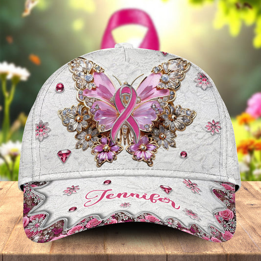 Faith Hope Love - Personalized Breast Cancer Awareness Classic Cap