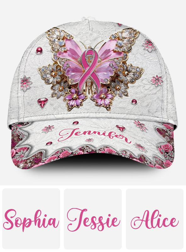 Faith Hope Love - Personalized Breast Cancer Awareness Classic Cap