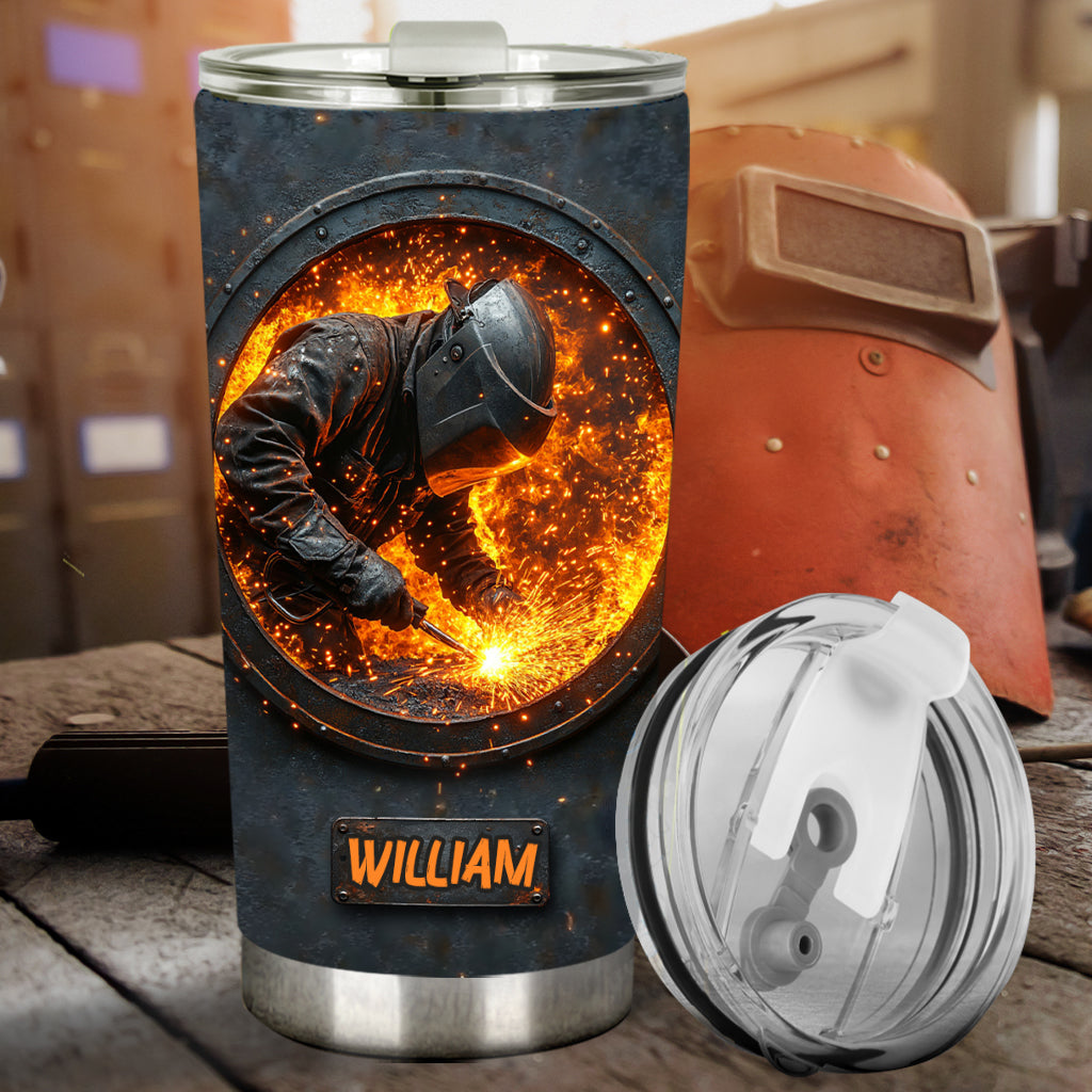 Gift For Welder Man - Personalized Welder Tumbler