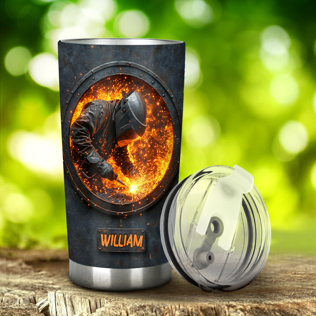 Gift For Welder Man - Personalized Welder Tumbler