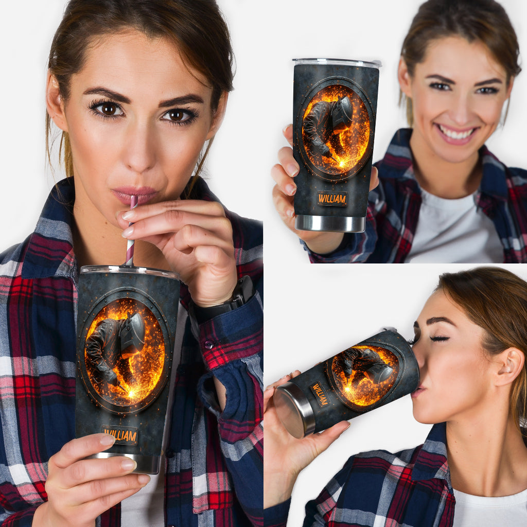 Gift For Welder Man - Personalized Welder Tumbler