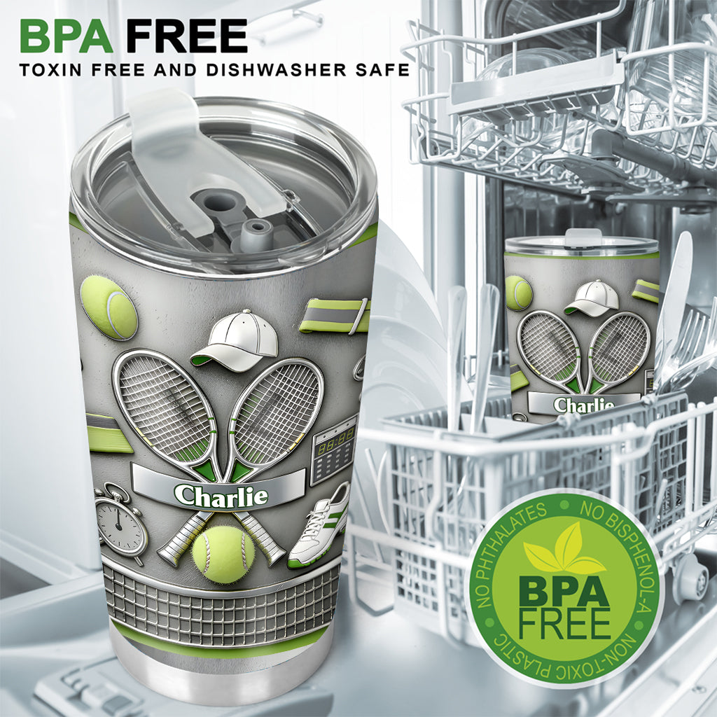 Love Tennis - Personalized Tennis Tumbler