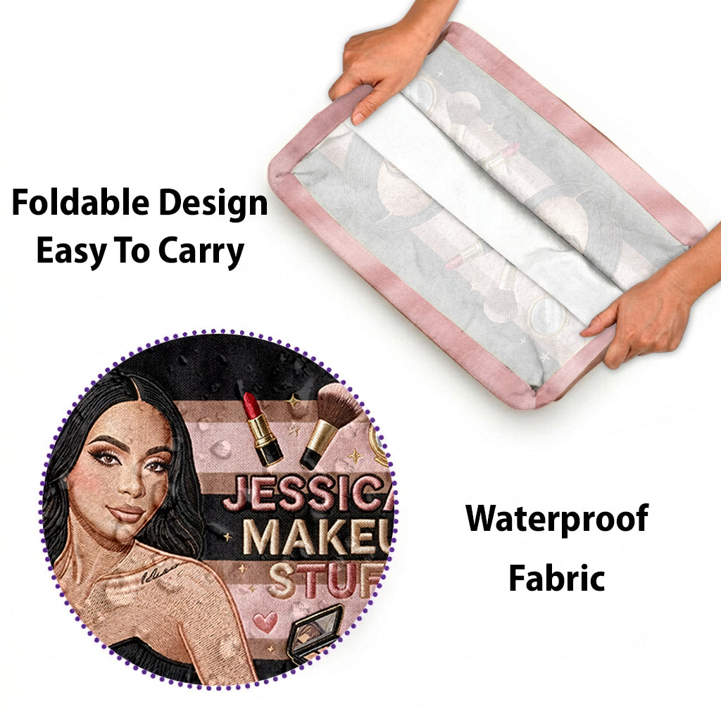 Love Being A Makeup Artist - Personalized Makeup Rectangle Storage Basket