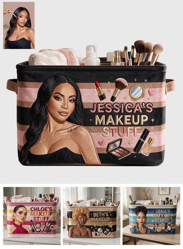Love Being A Makeup Artist - Personalized Makeup Rectangle Storage Basket