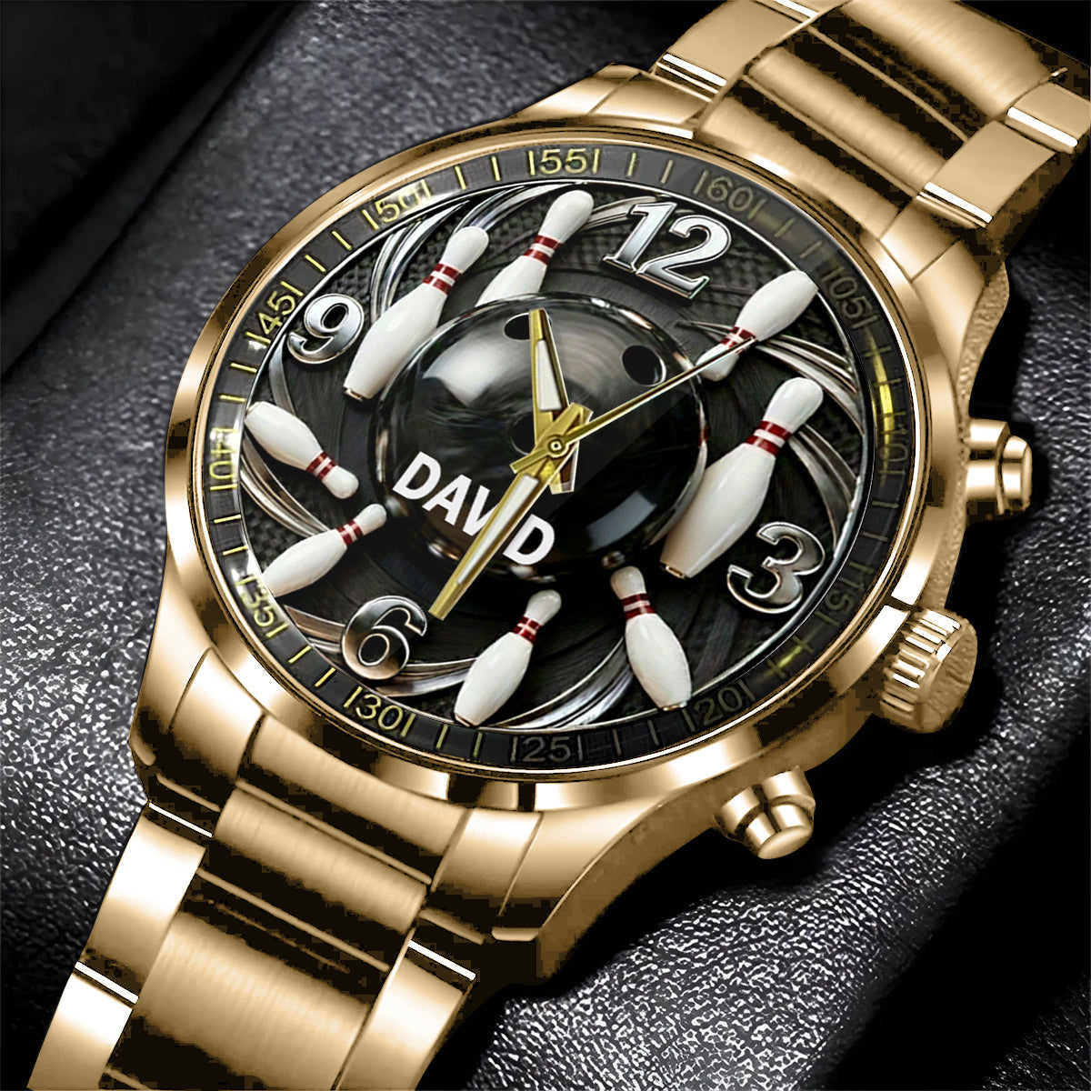 Bowling Ball - Personalized Bowling Hand Watch