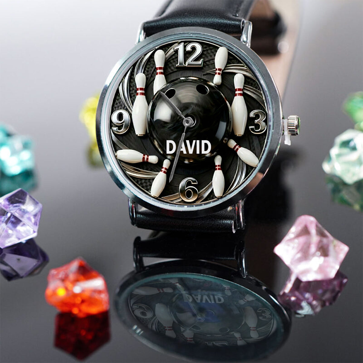 Bowling Ball - Personalized Bowling Hand Watch