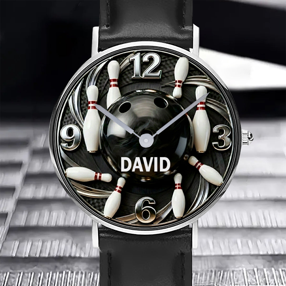 Bowling Ball - Personalized Bowling Hand Watch