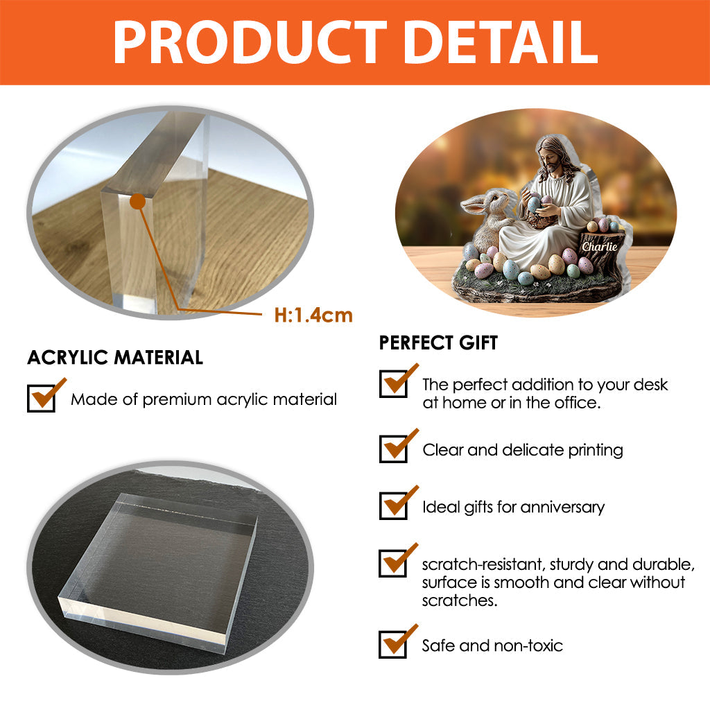 He Is Risen - Personalized Christian Custom Shaped Acrylic Plaque