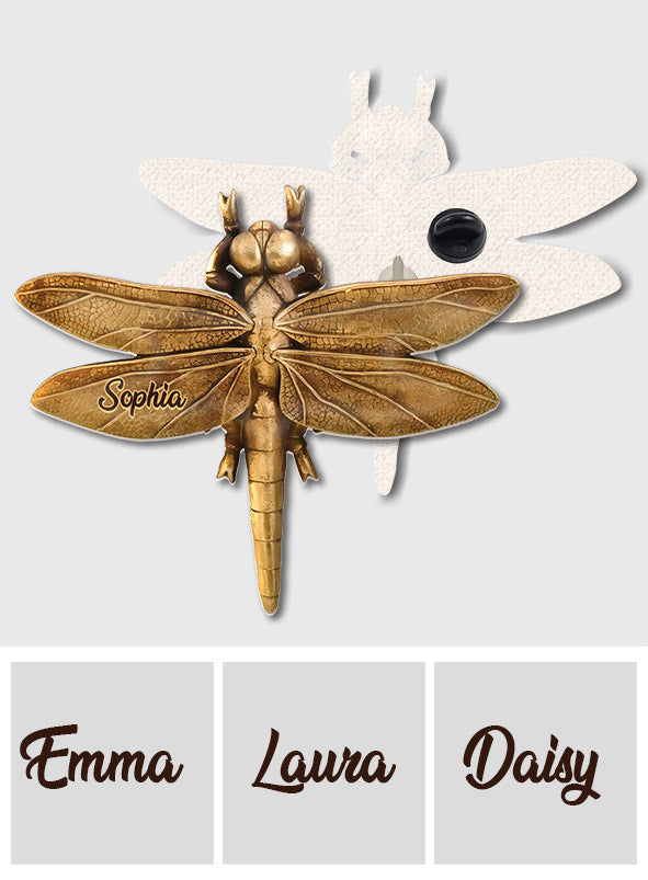 And I Think to Myself What a Wonderful World - Love Dragonfly - Personalized Dragonfly Pin
