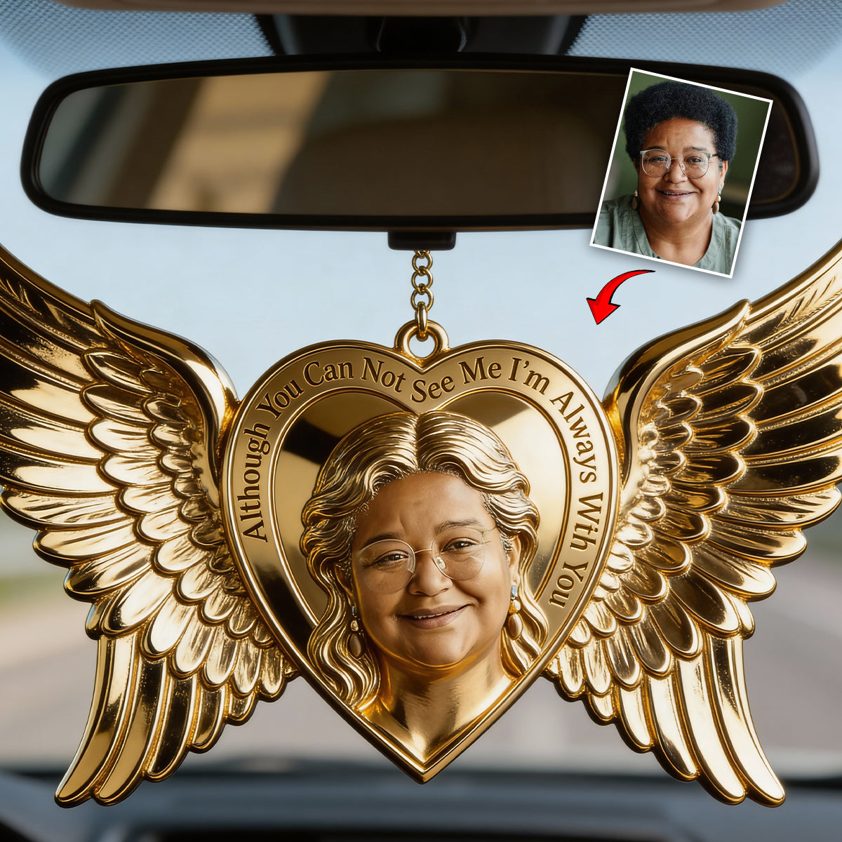 Memorial Gift, I'm Always With You - Personalized Memorial Car Ornament