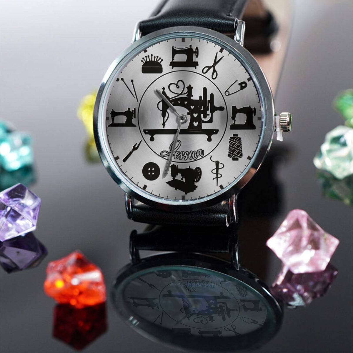 Perfect Gift For Sewing Lovers - Personalized Sewing Hand Watch
