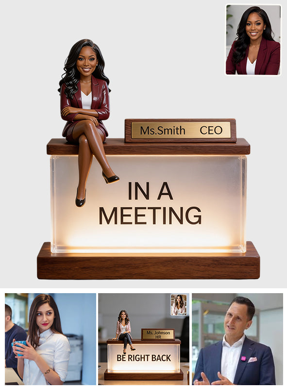 Desk Sign - Personalized Colleague Acrylic LED Night Light