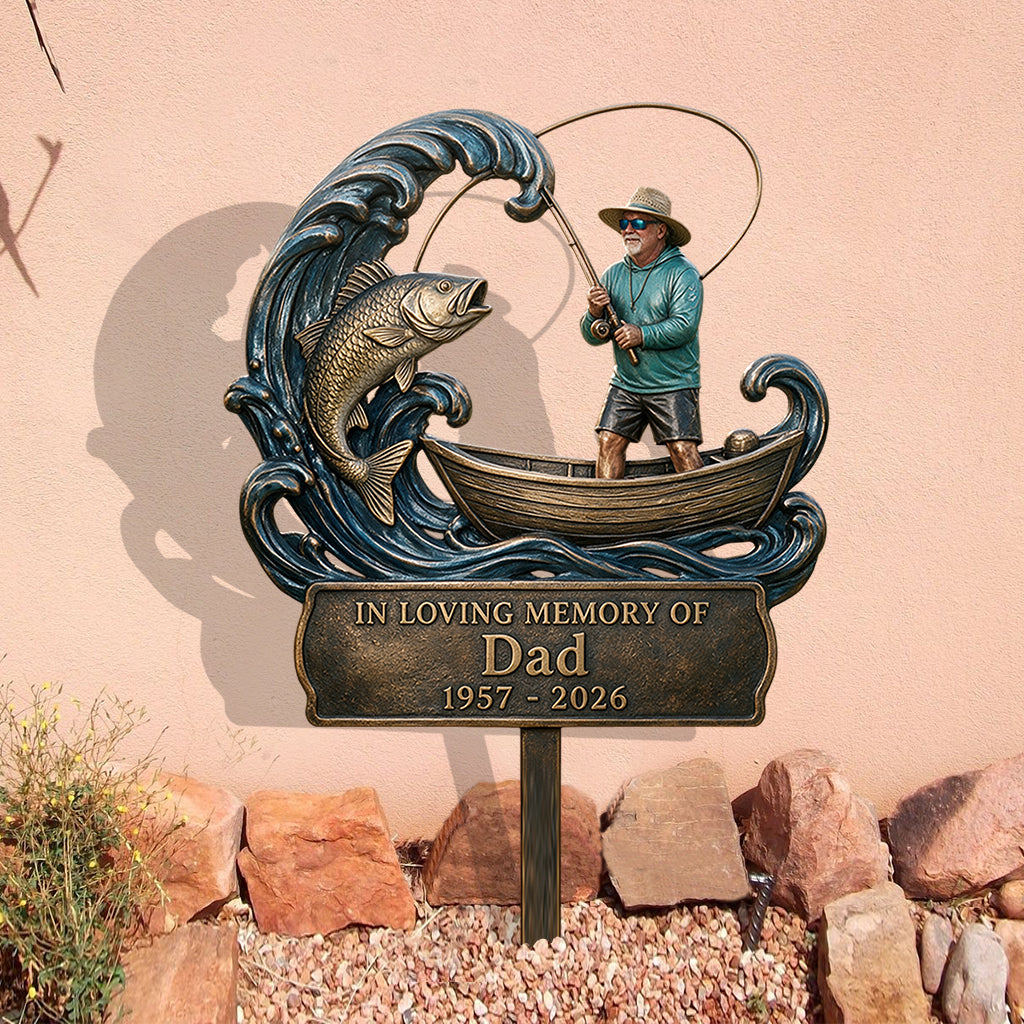 Gone Fishing - Personalized Fishing Acrylic Garden Sign/ Acrylic Plaque Sign