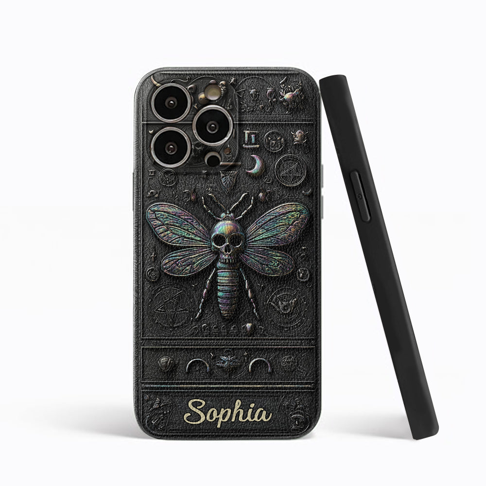 Gothic Witch - Personalized Witch Leather Phone Case