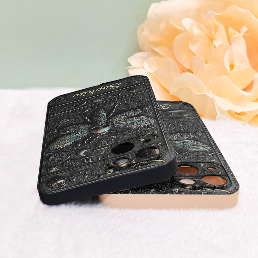 Gothic Witch - Personalized Witch Leather Phone Case