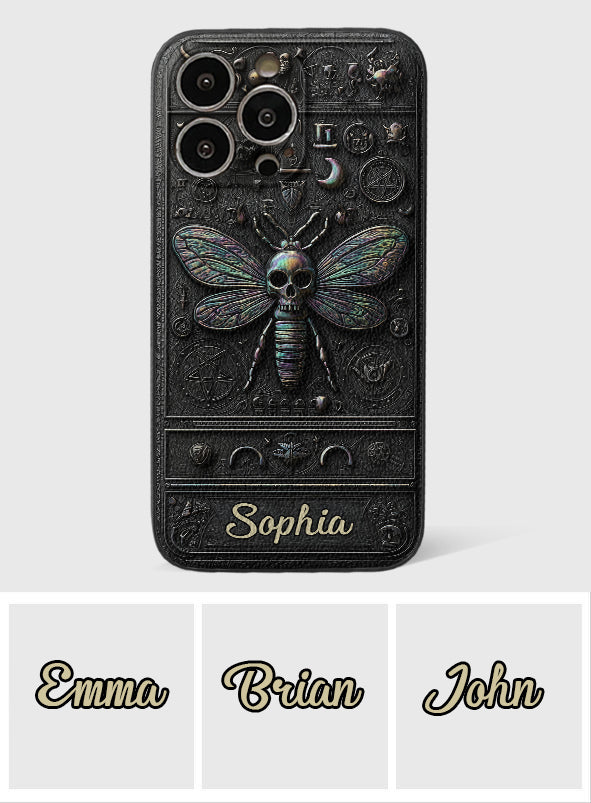 Gothic Witch - Personalized Witch Leather Phone Case