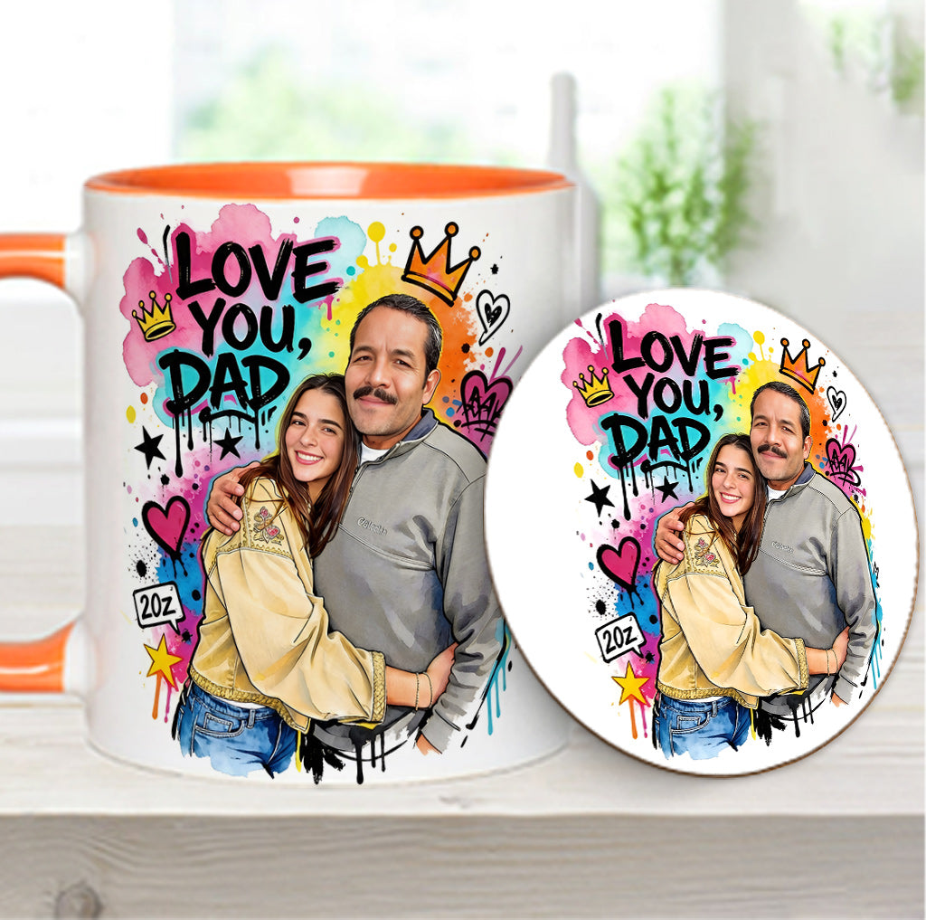 Best Dad Ever - Personalized Father Accent Mug & Coaster