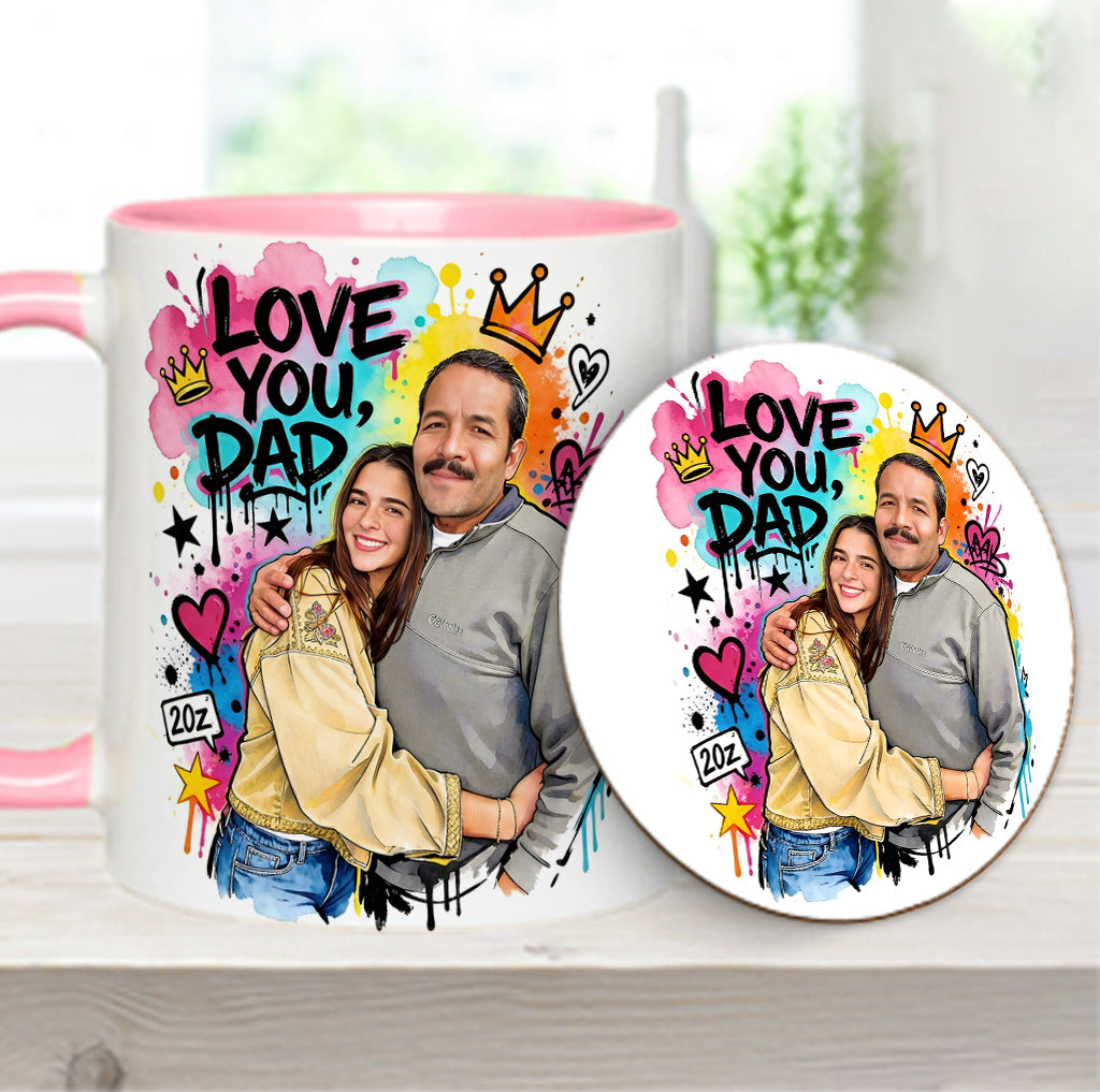 Best Dad Ever - Personalized Father Accent Mug & Coaster