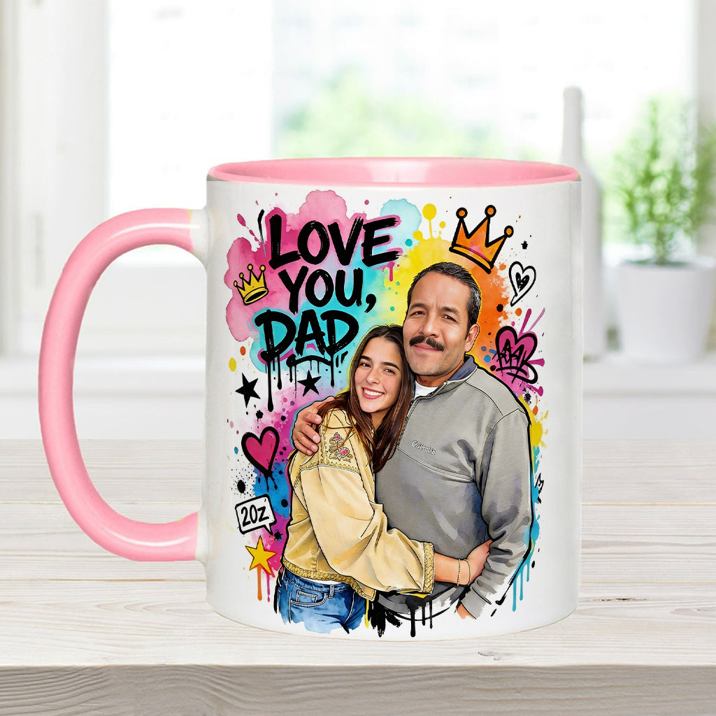 Best Dad Ever - Personalized Father Accent Mug & Coaster
