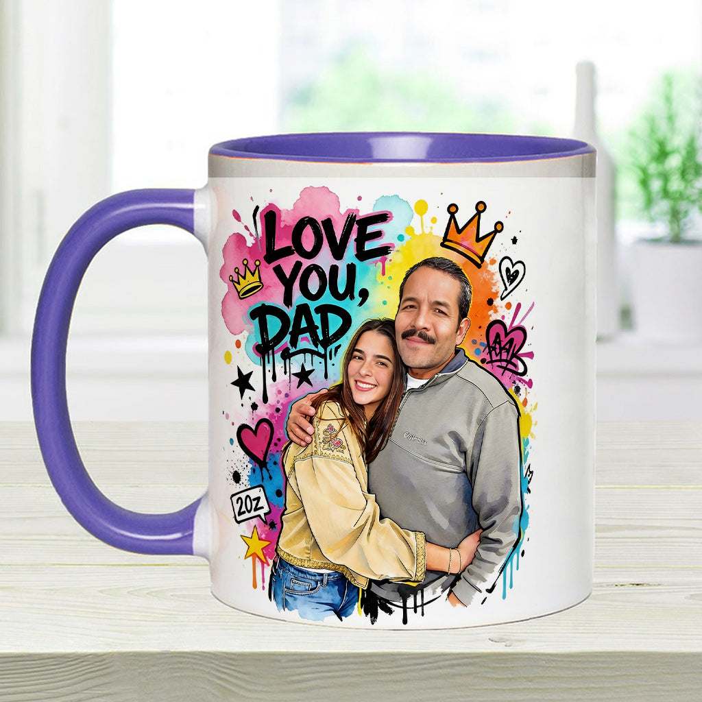 Best Dad Ever - Personalized Father Accent Mug & Coaster