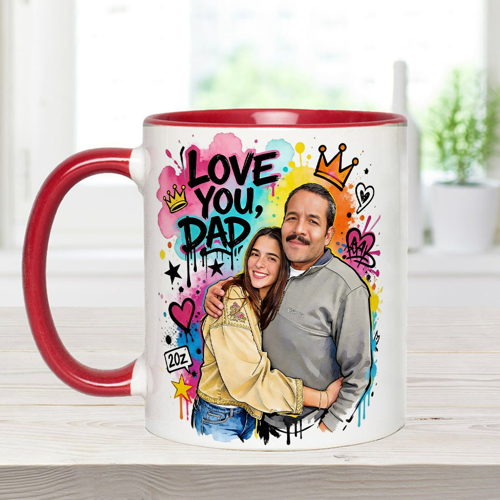 Best Dad Ever - Personalized Father Accent Mug & Coaster
