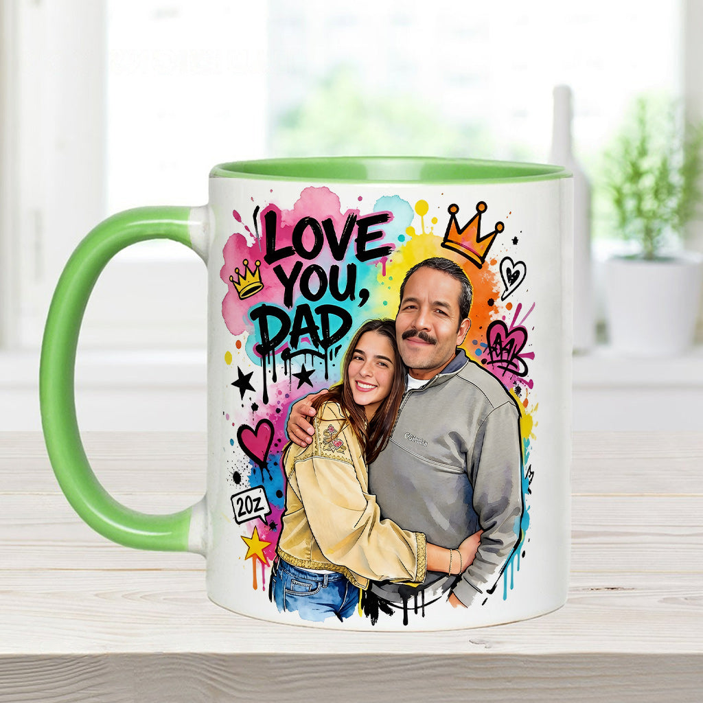 Best Dad Ever - Personalized Father Accent Mug & Coaster