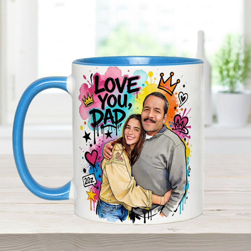 Best Dad Ever - Personalized Father Accent Mug & Coaster