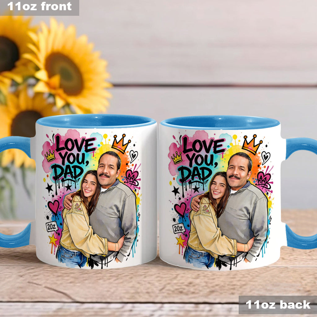 Best Dad Ever - Personalized Father Accent Mug & Coaster