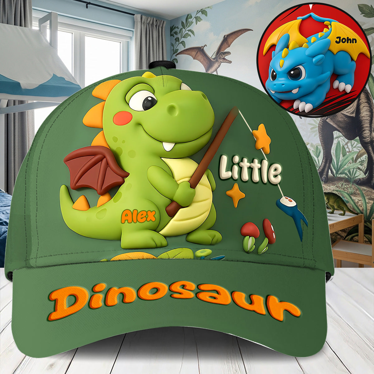 Dinosaur Cute Children's Gift - Personalized Kid Classic Cap