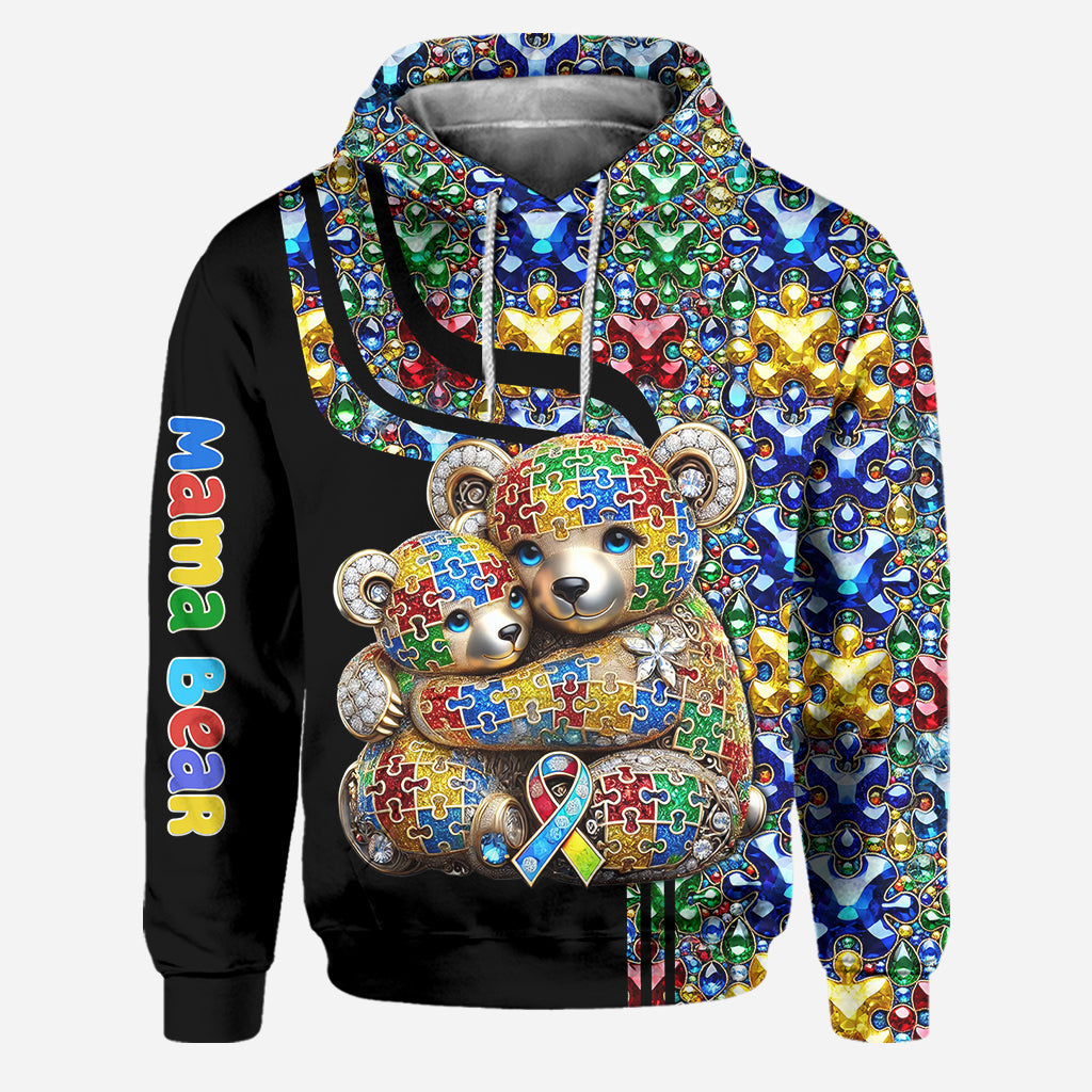 Mama Bear Autism Awareness Hoodie and Leggings