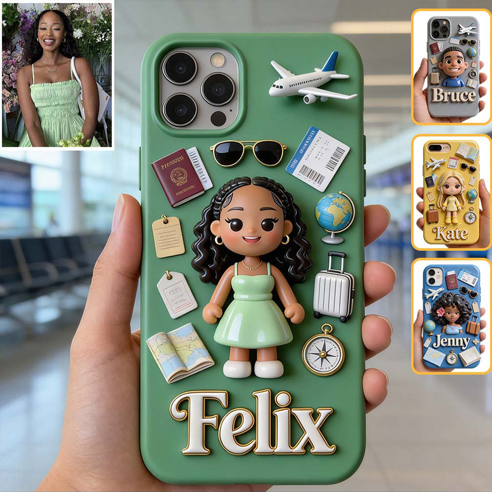 Traveling Lover - Personalized Travelling Full Print Phone Case