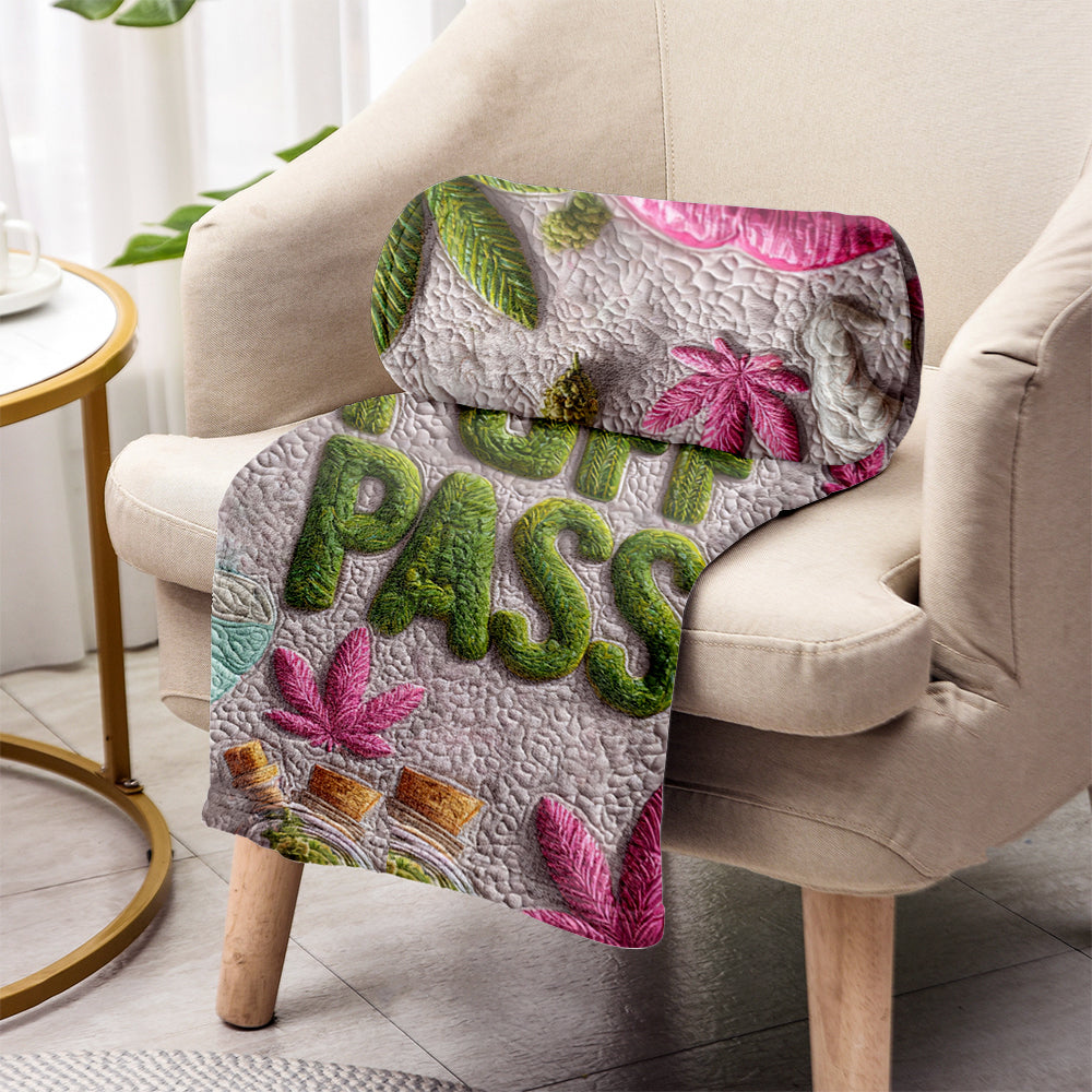 Puff Puff Pass - Personalized Weed Blanket