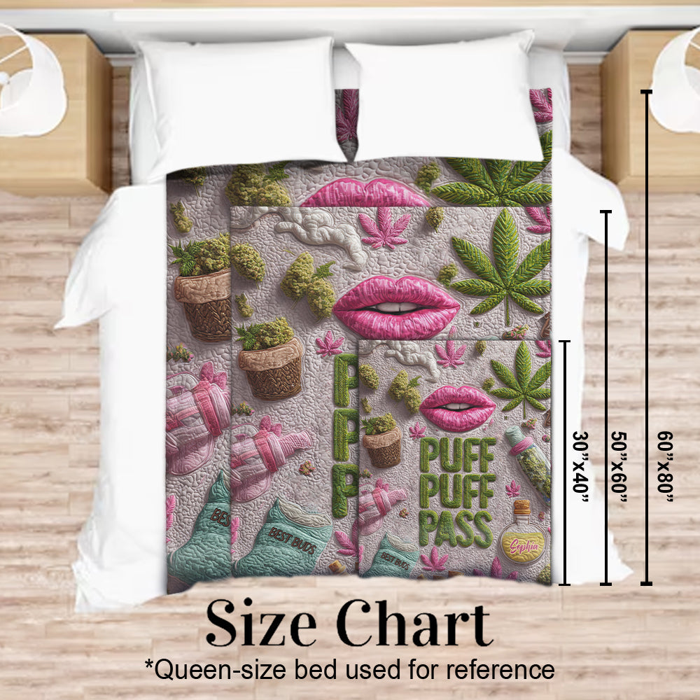 Puff Puff Pass - Personalized Weed Blanket