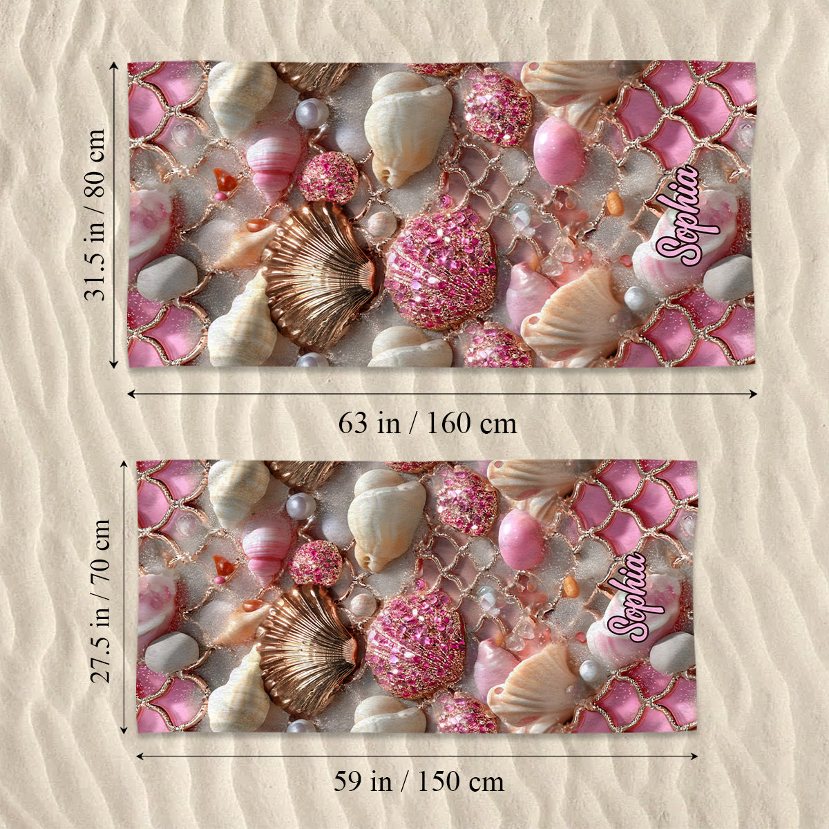 Love Sea - Personalized Sea Lover Beach Towel