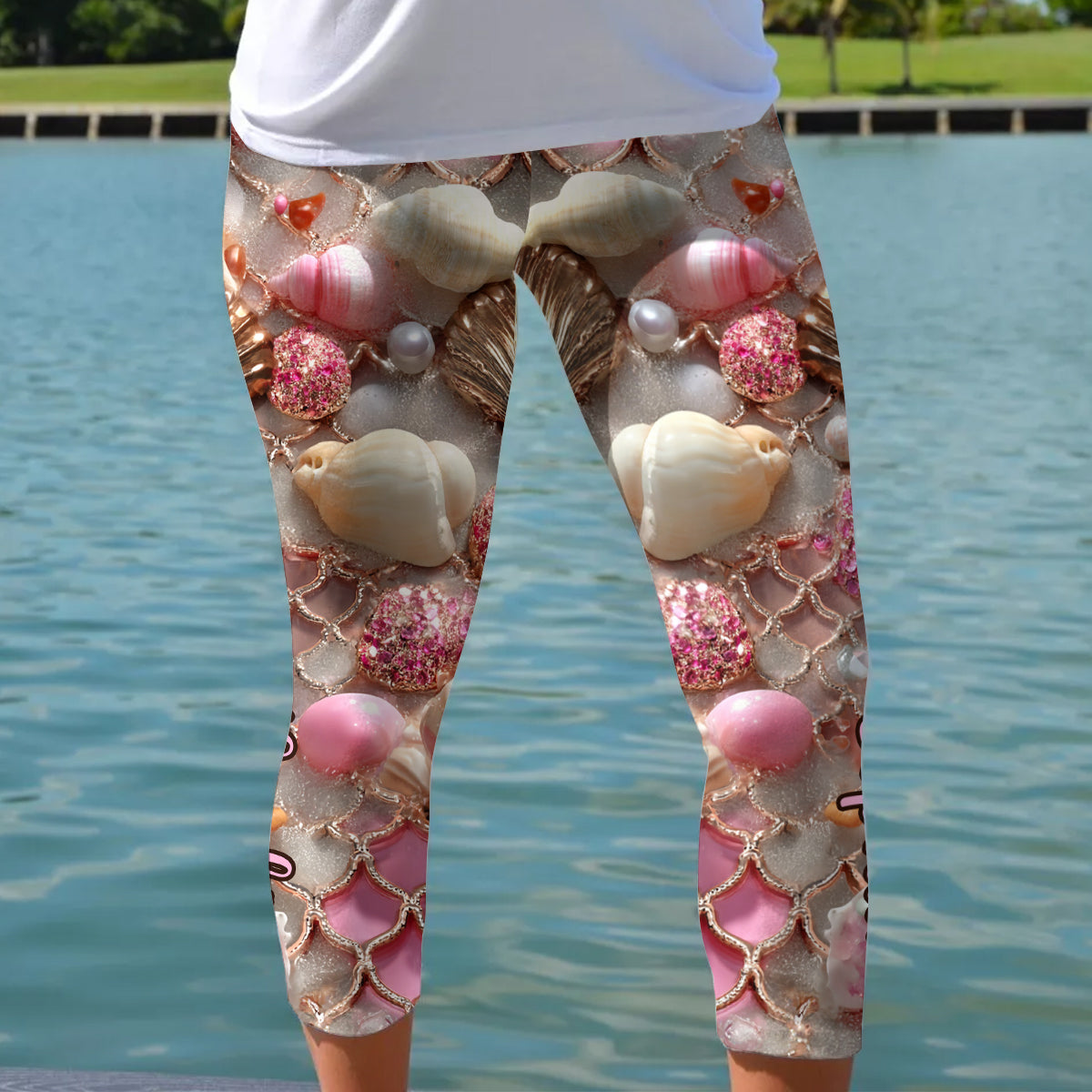 Love Sea - Personalized Sea Lover Capri Leggings