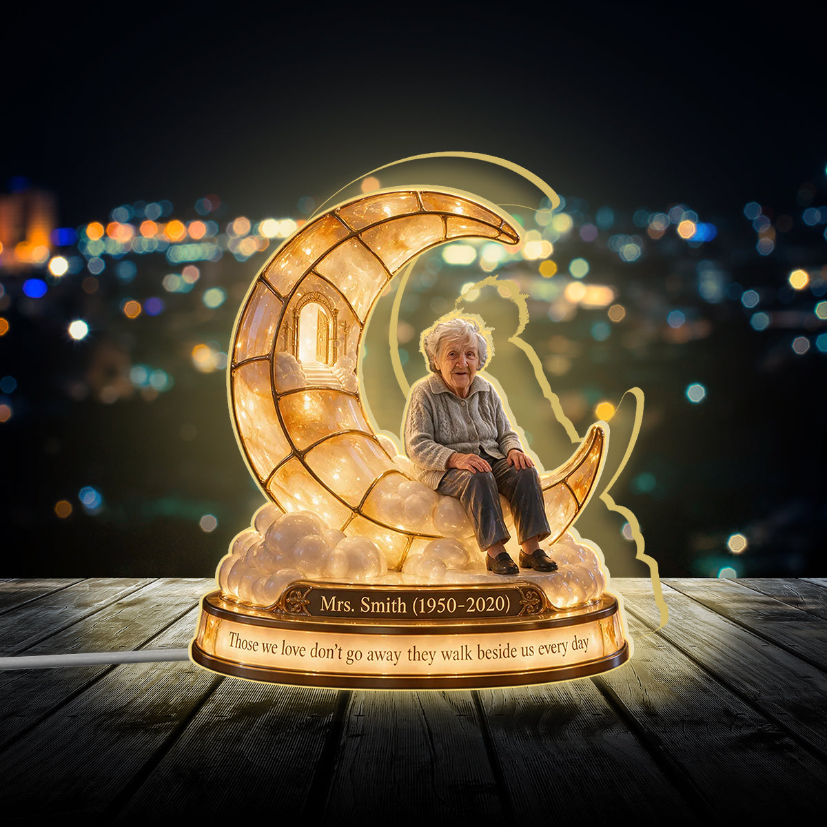 Personalized Memorial Gift, A Beautiful Keepsake to Honor a Loved One - Personalized Memorial Acrylic LED Night Light