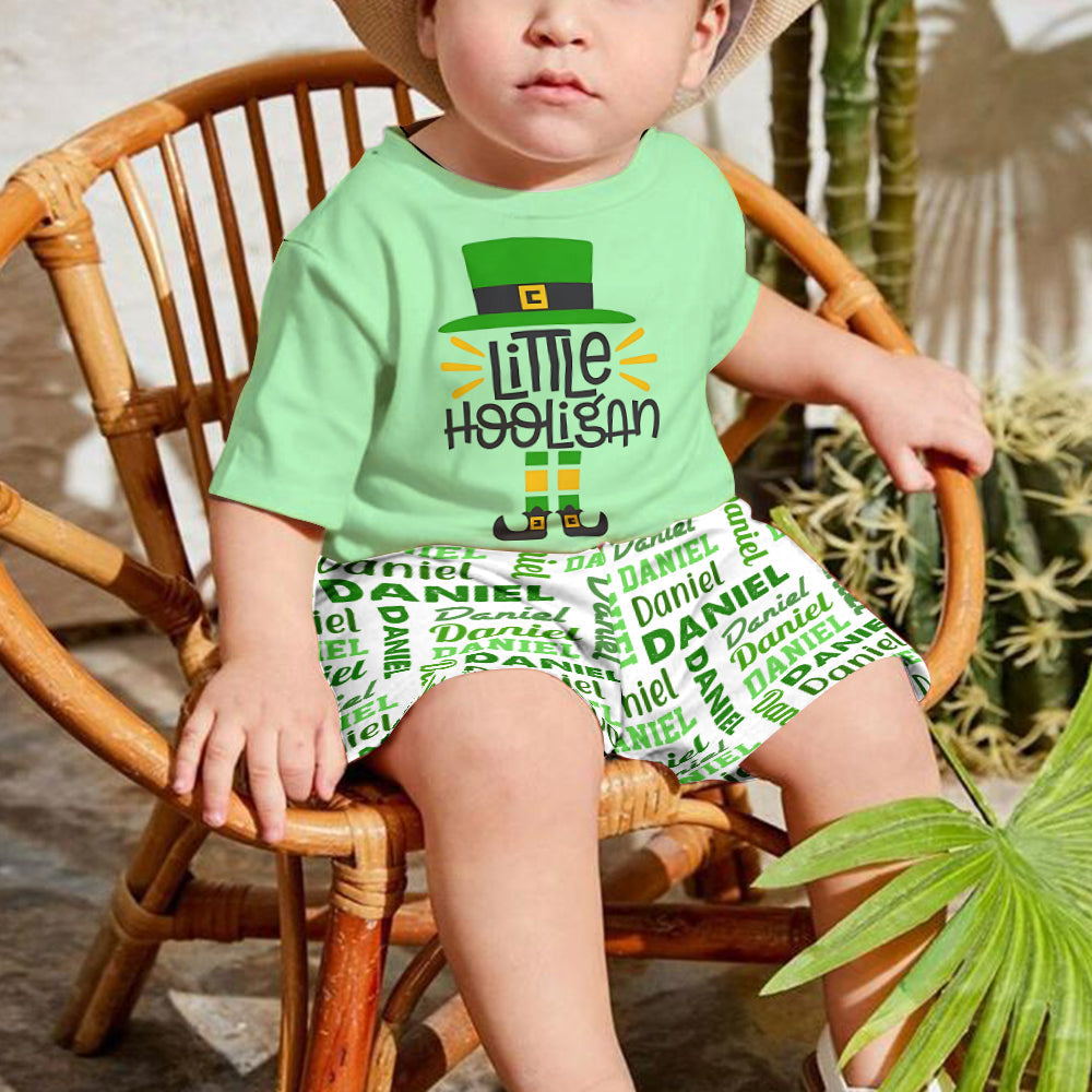Little Hooligan - Personalized Saint Patrick's Day Kid T-shirt & Shorts