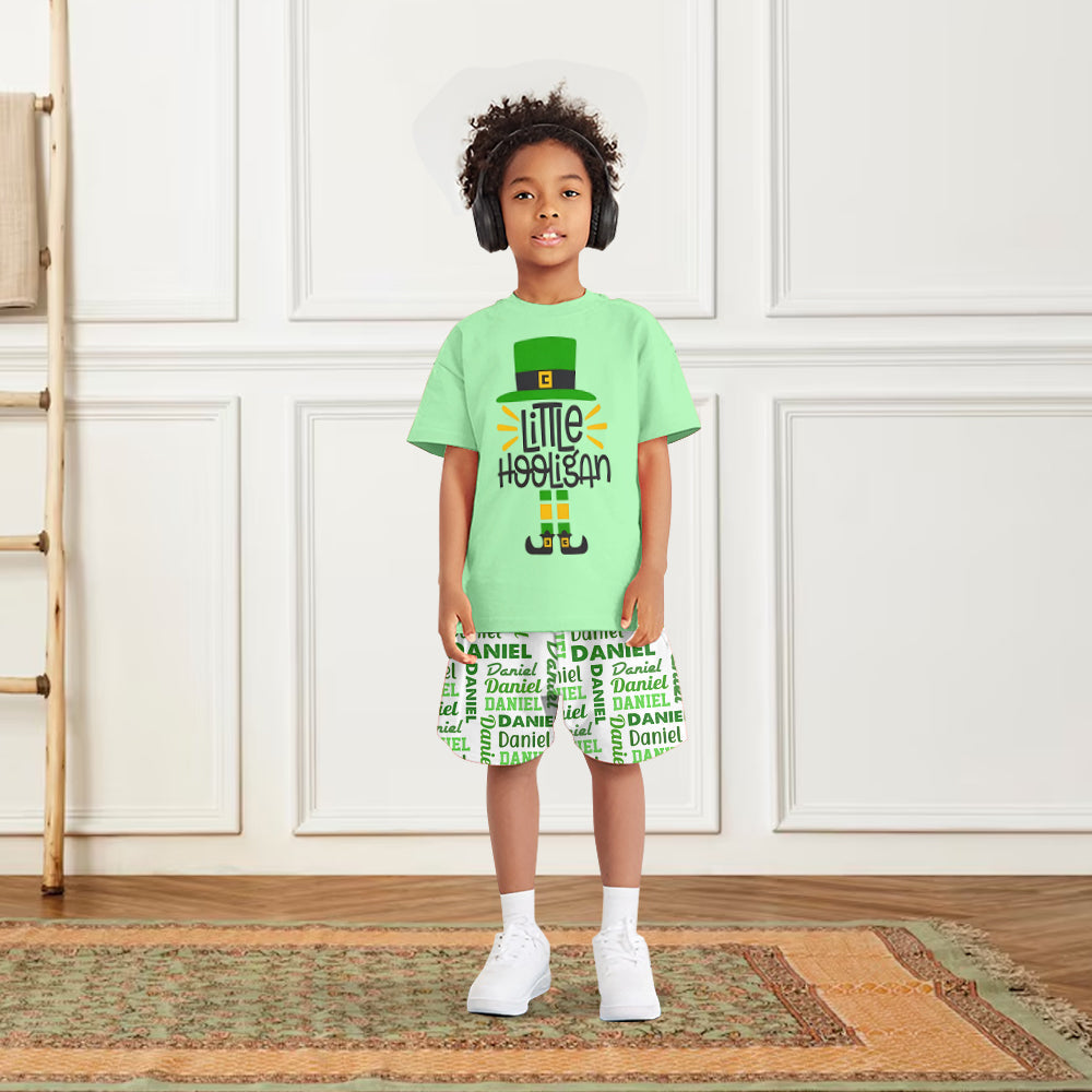Little Hooligan - Personalized Saint Patrick's Day Kid T-shirt & Shorts