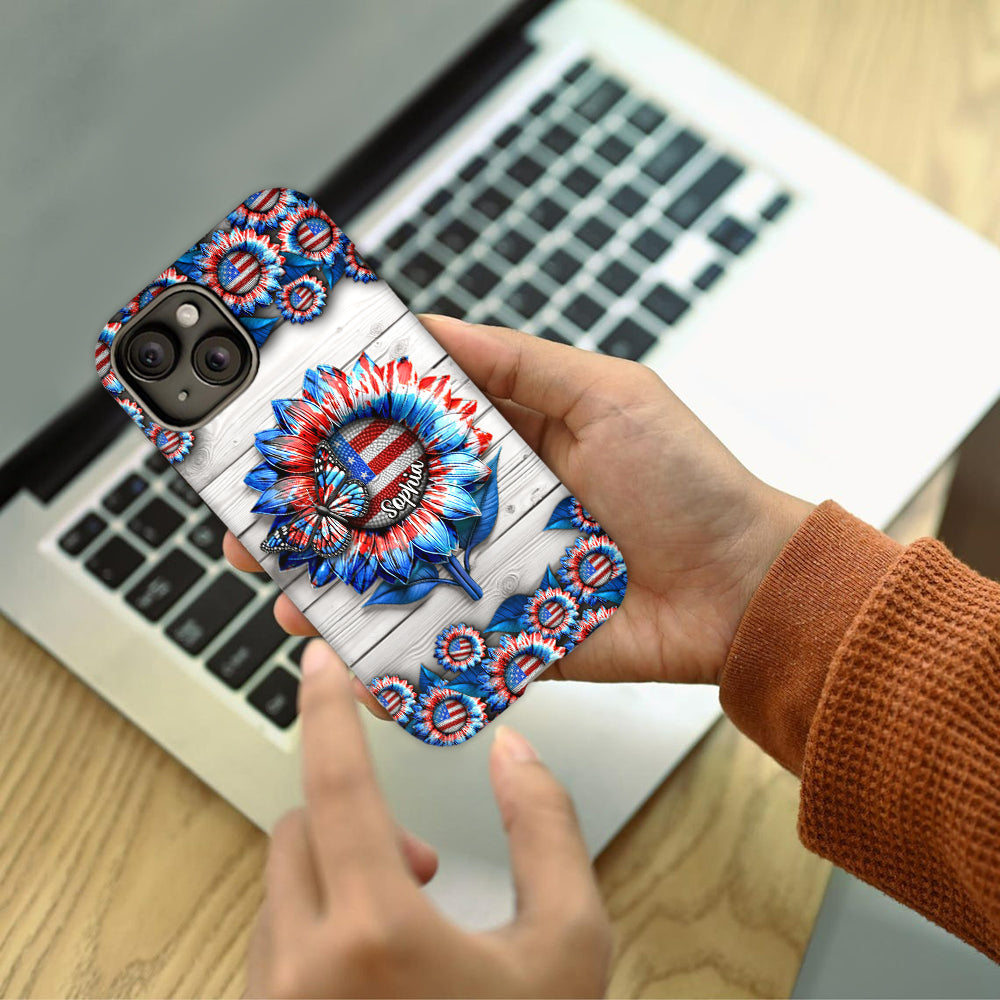 Love America - Personalized Independence Day/ 4th of July Full Print Phone Case