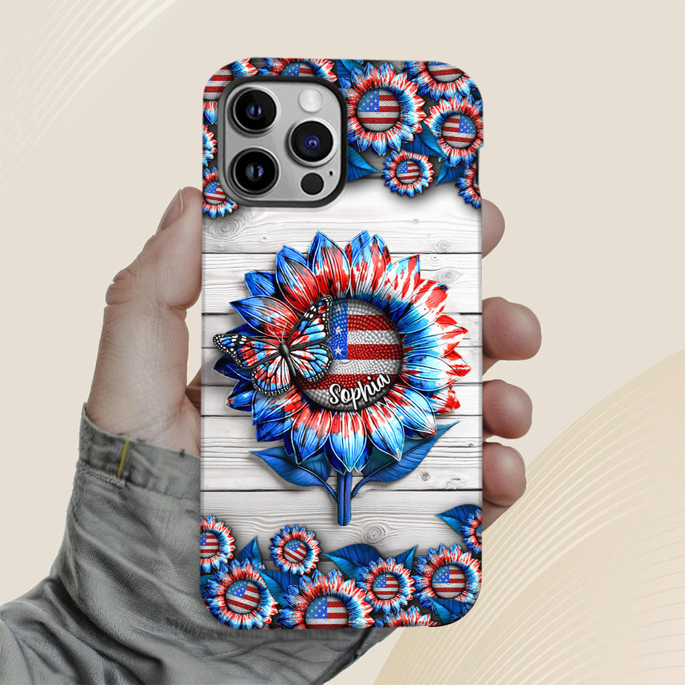 Love America - Personalized Independence Day/ 4th of July Full Print Phone Case