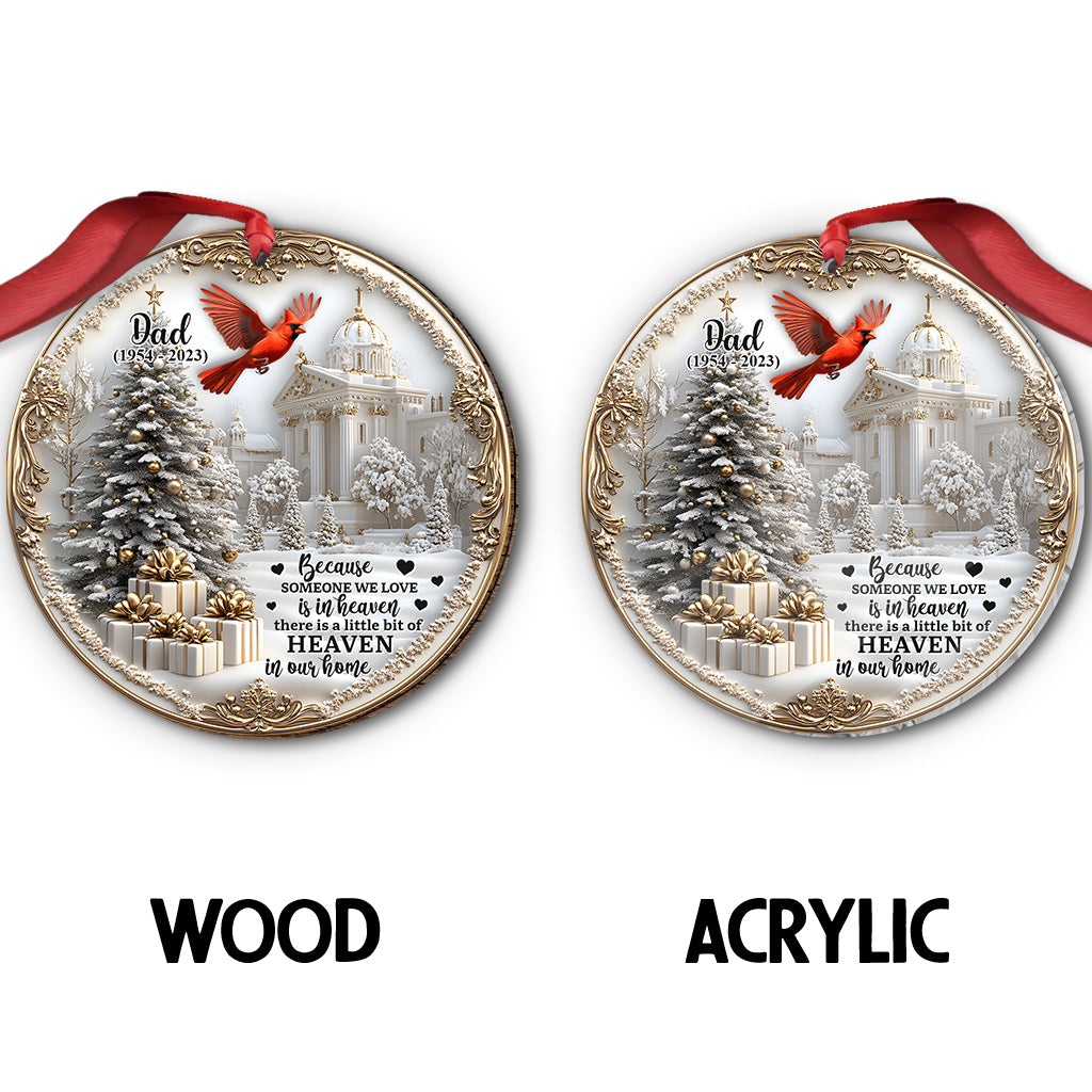 Memory In Heaven - Personalized Memorial Ornament