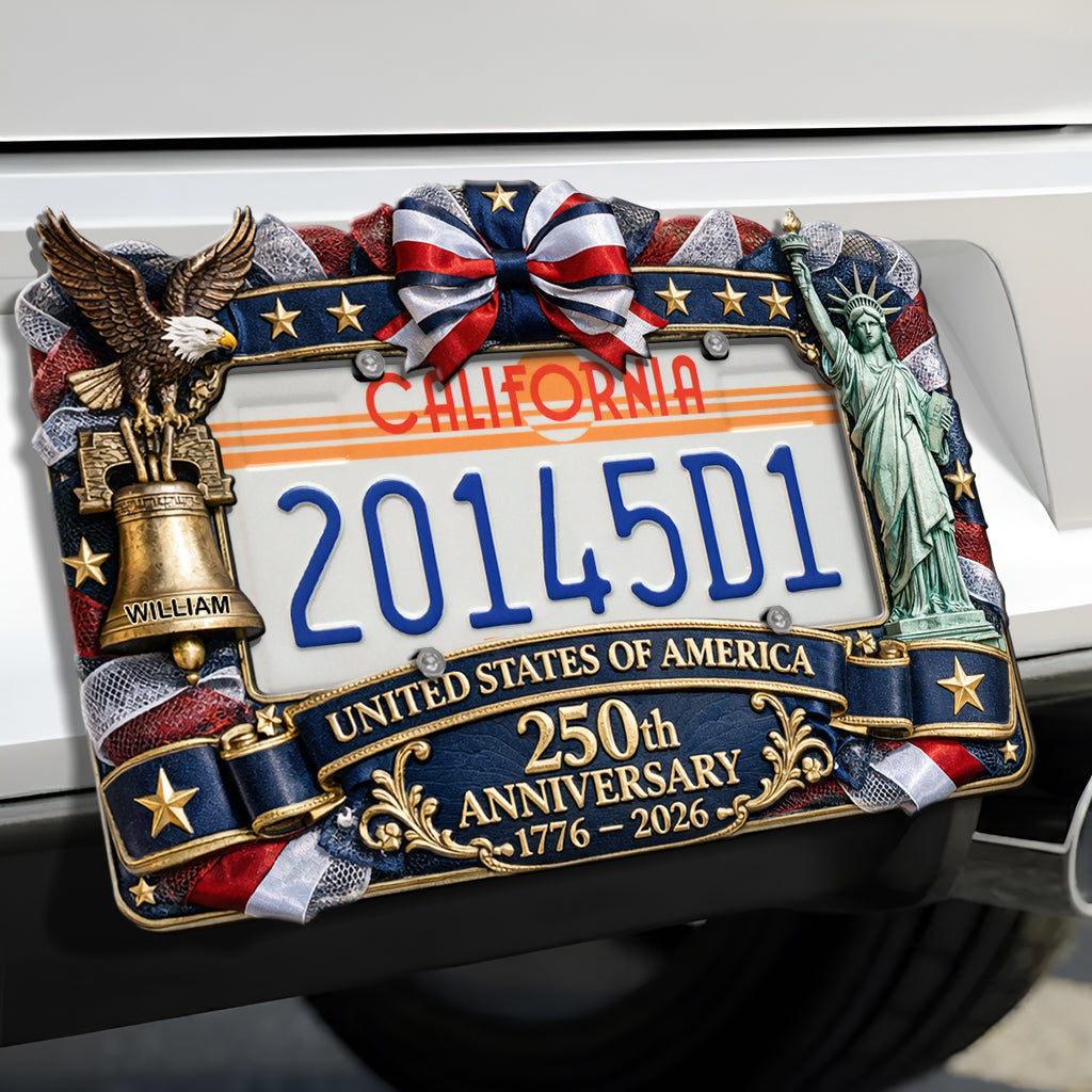 USA 250th Anniversary - Personalized Patriot License Plate Frames