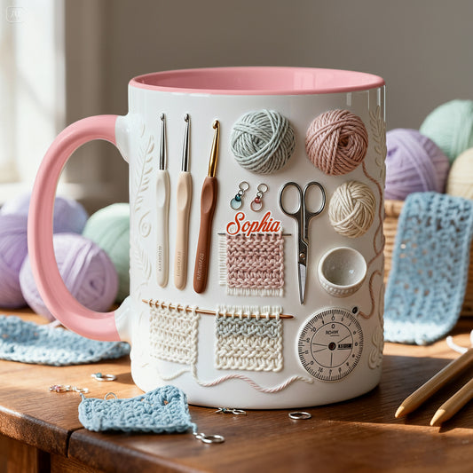 Love Crocheting - Personalized Crocheting Accent Mug